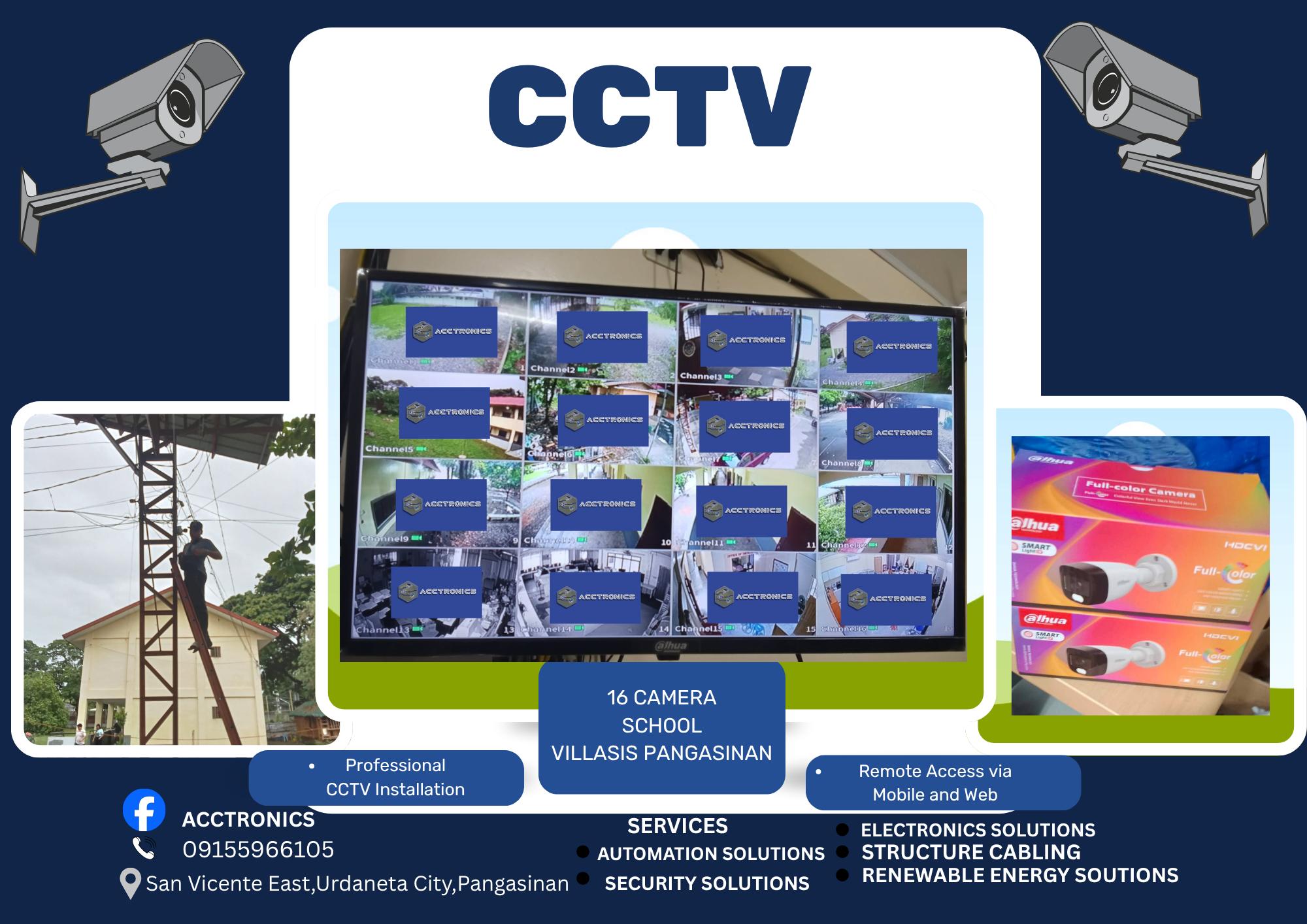 ACCTRONICS Facebook ad: Another Successfull CCTV Project Completed!