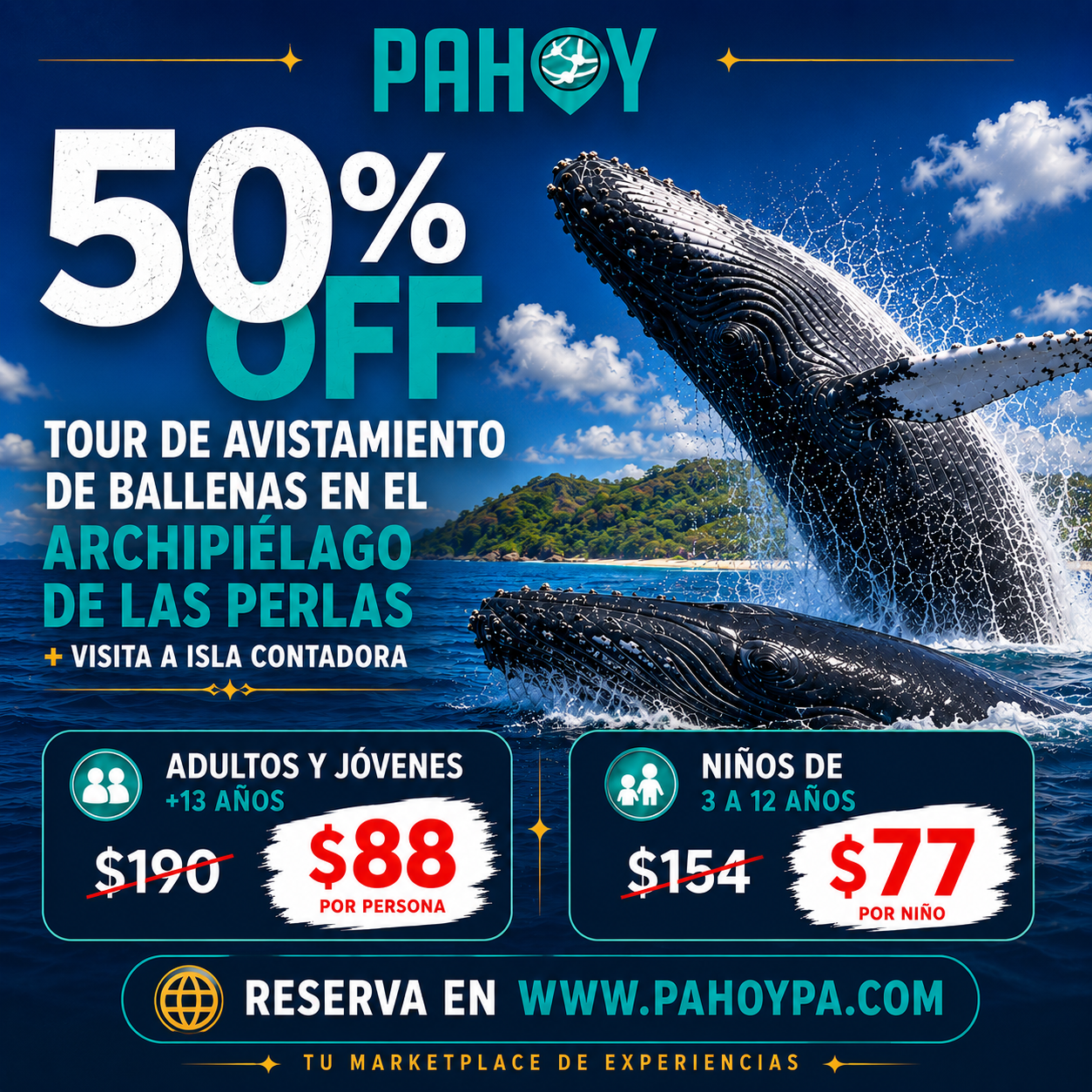 QuehayPahoy Panama Facebook ad: 50% Off