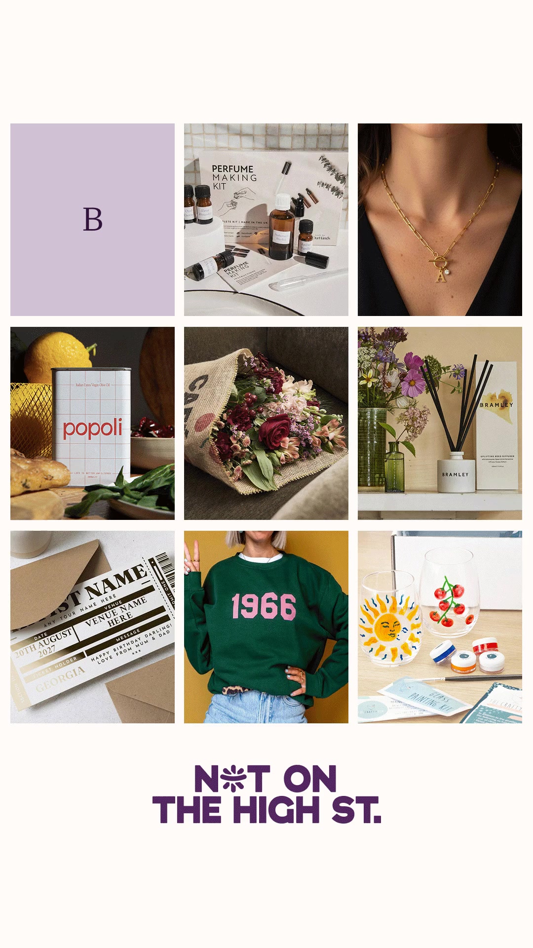 notonthehighstreet Facebook ad from Aug 16, 2026
