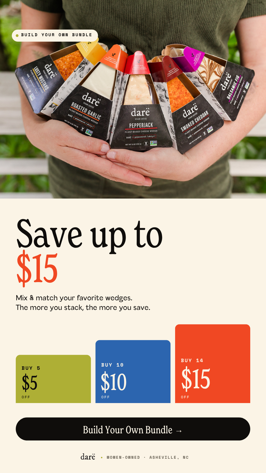 Darë Vegan Cheese Facebook ad