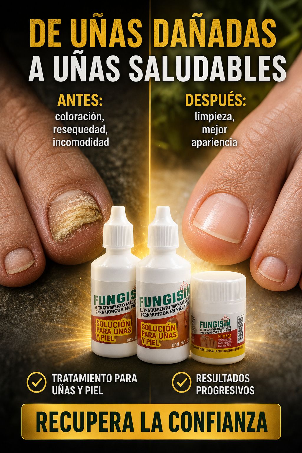 Distribuidora Natural Mx Canales Facebook ad: ¡ADIÓS HONGOS!