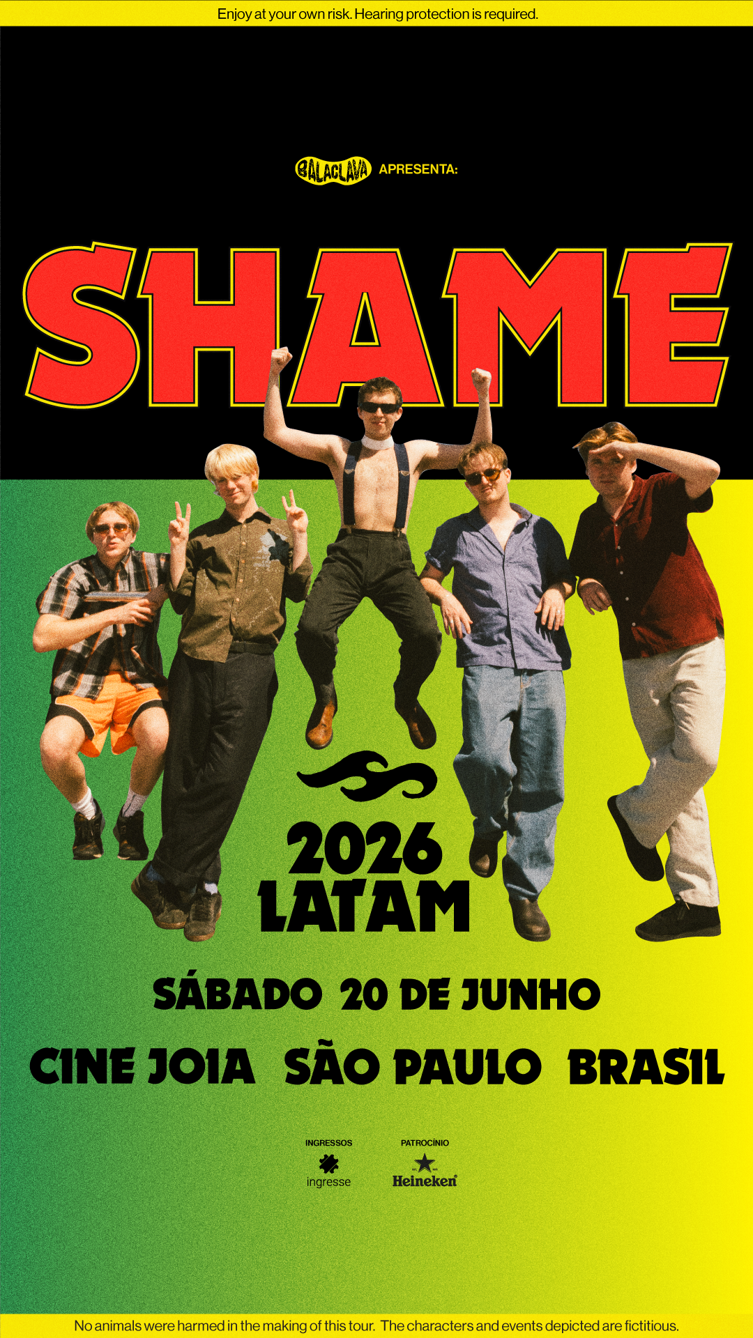 Balaclava Records Facebook ad: SHAME NO BRASIL Ingressos à venda no link…