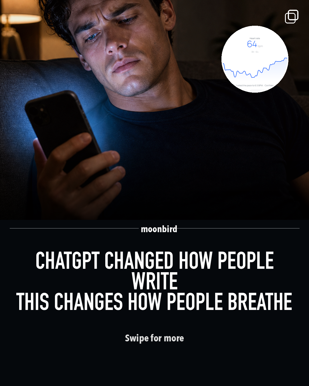 moonbird Facebook ad: Try real-time guided breathing