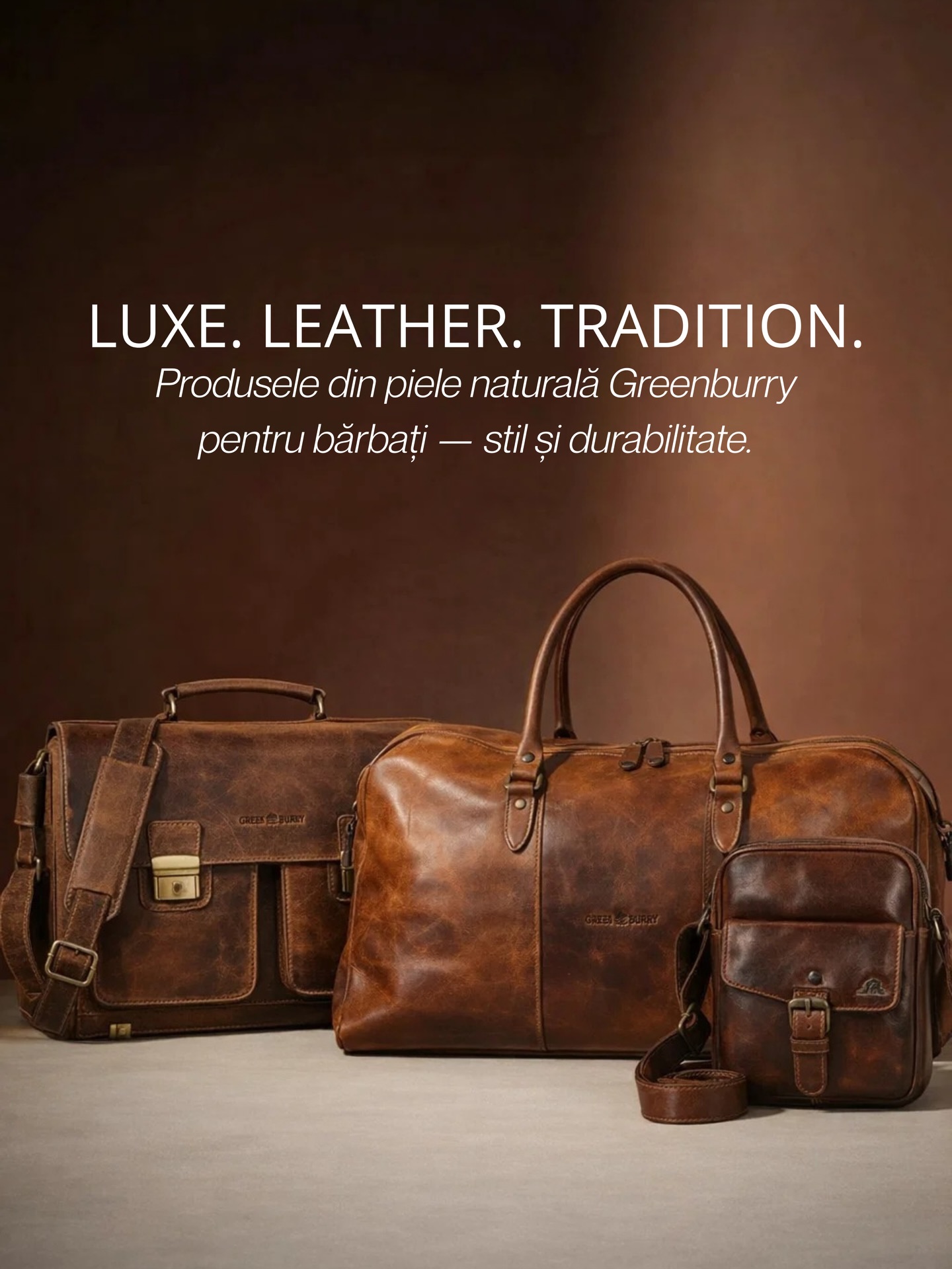 Lux Presents Facebook ad: Descoperă eleganța atemporală cu gențile din piele naturală…