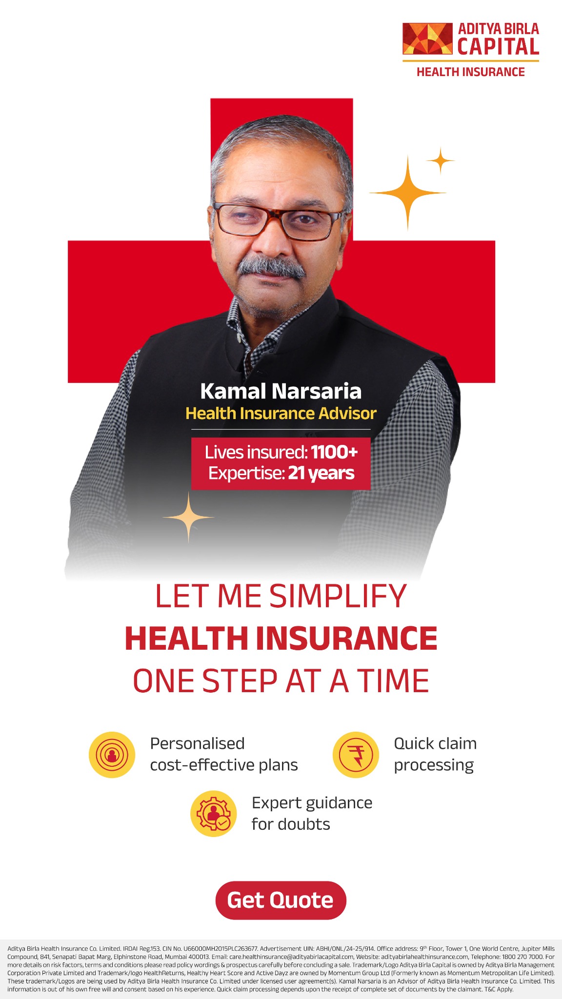 ABC - Aditya Birla Health Insurance Facebook ad