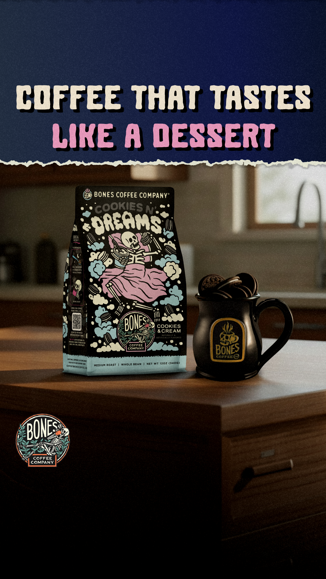 Bones Coffee Company Facebook ad