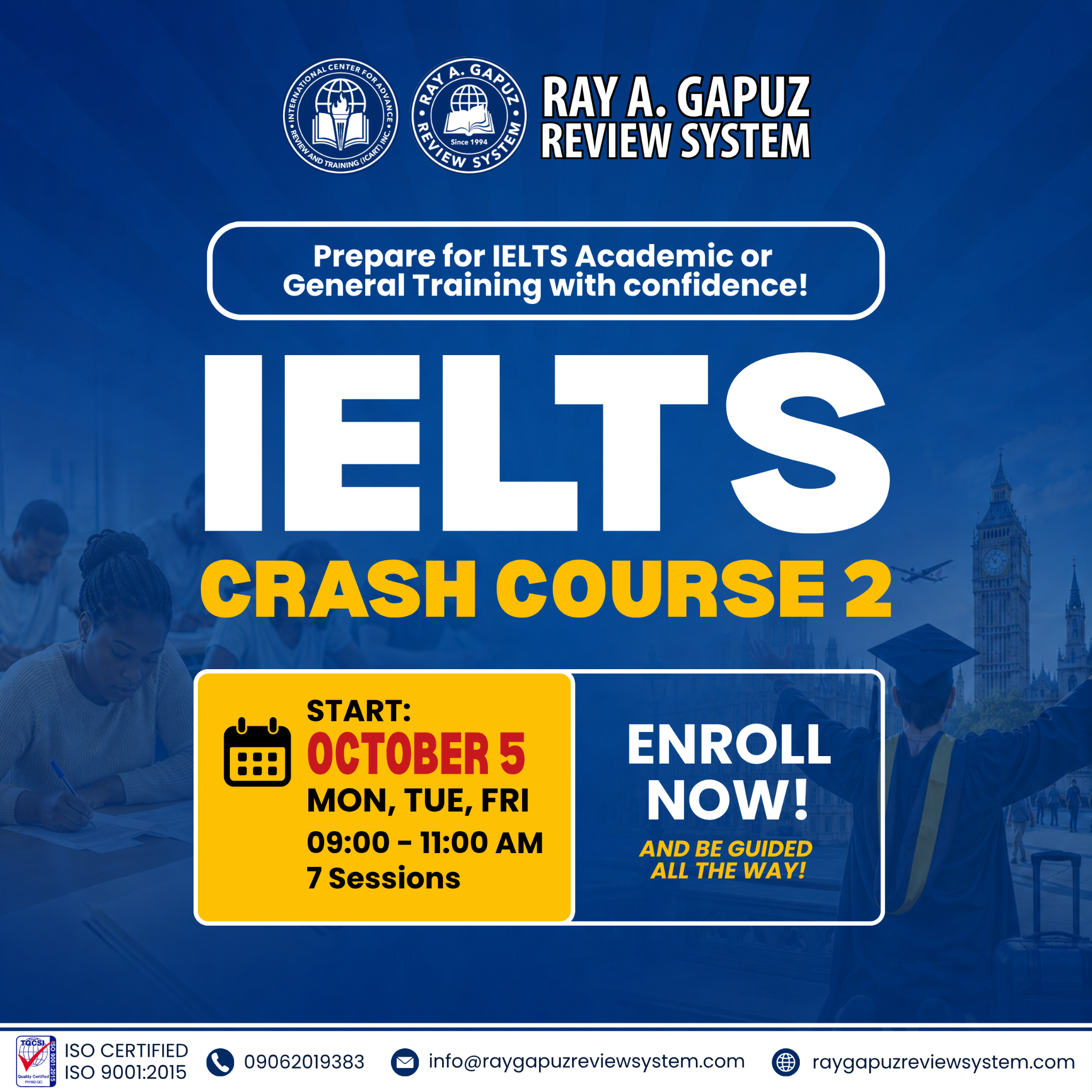 Ray A. Gapuz Review System Facebook ad: Fast-Track Your IELTS Prep!