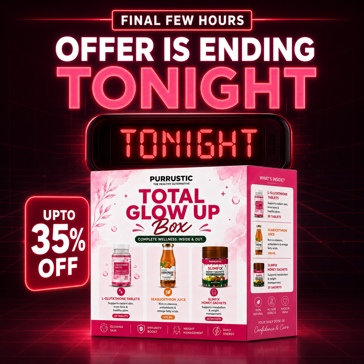 Purrustic Facebook ad: Your Total Glow-Up Box