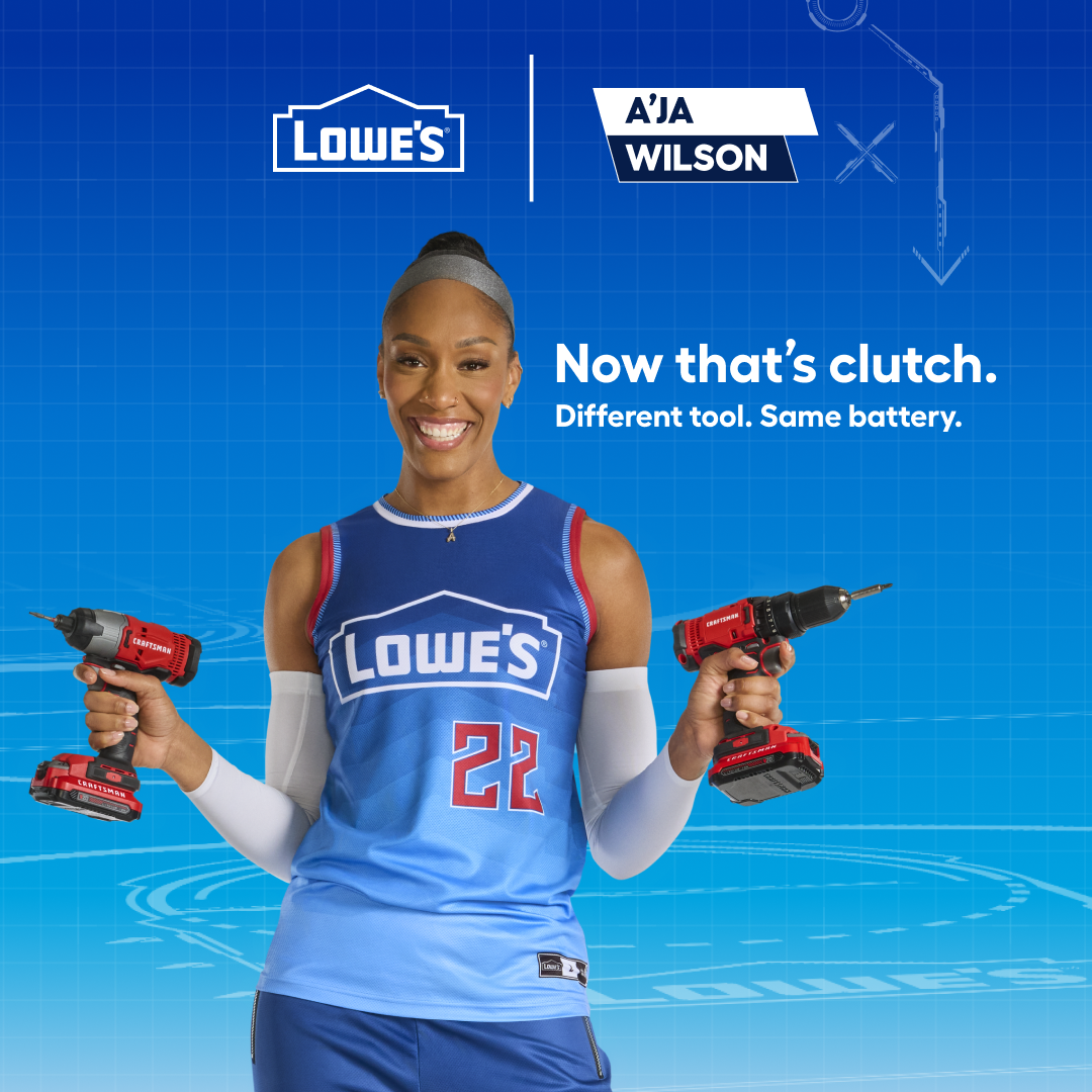 Lowe's Home Improvement Facebook ad: A'ja Wilson and CRAFTSMAN know a thing or