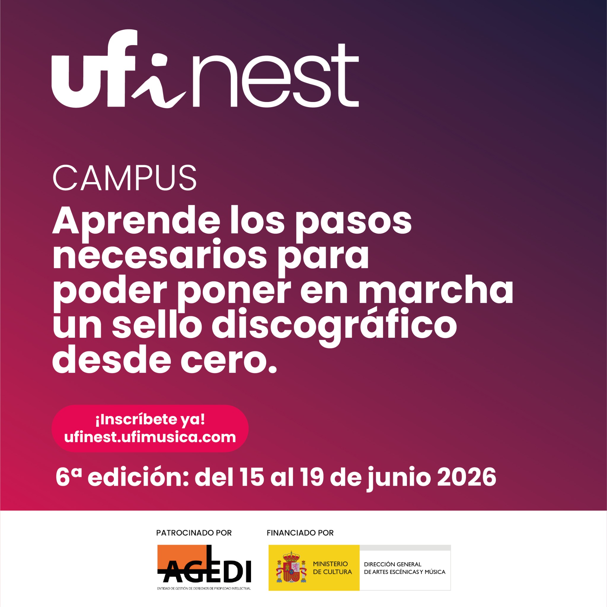 UFi Unión Fonográfica Independiente Facebook ad: Convierte tu pasión por la música en un sello discográfico…