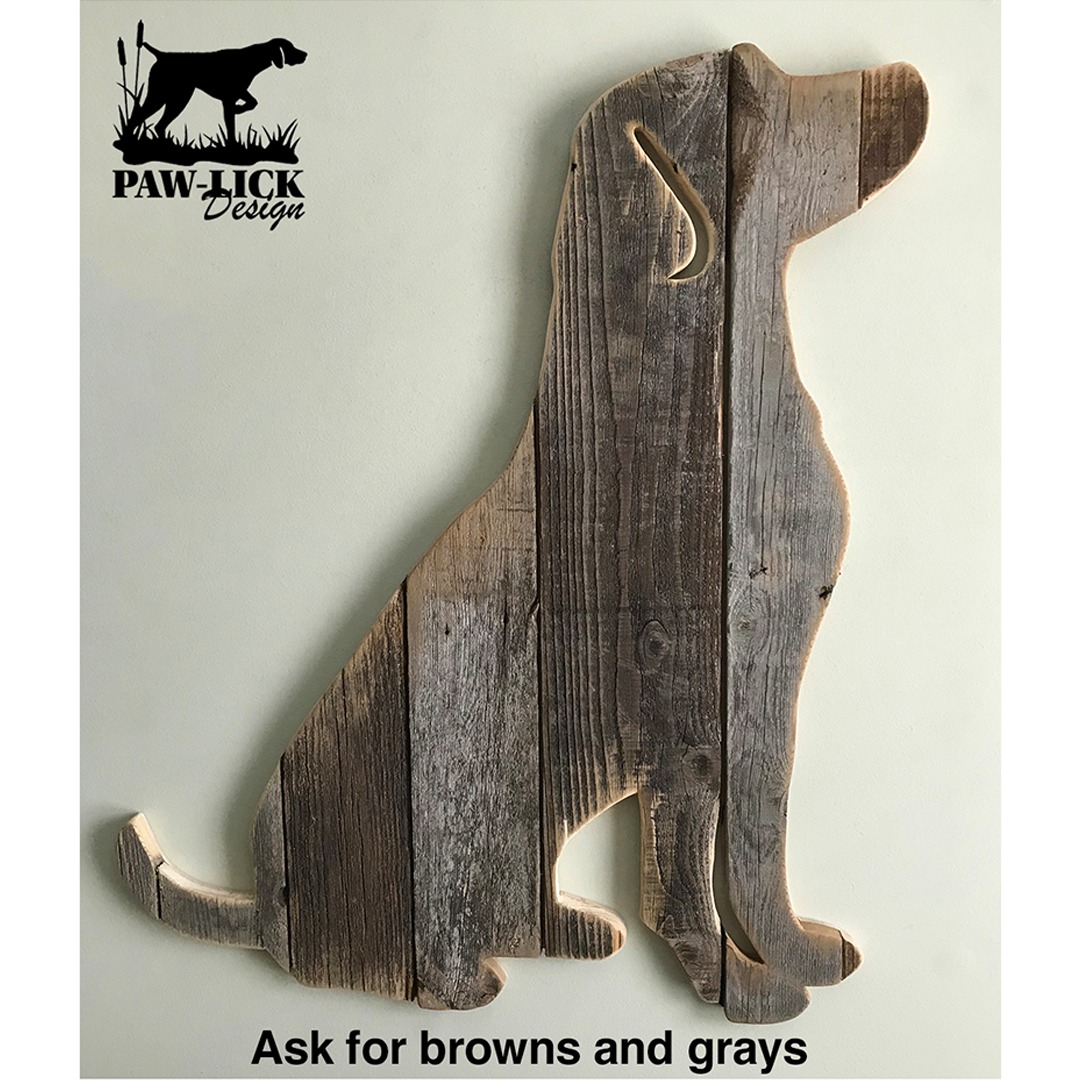 Paw-Lick Design Facebook ad: Repurposed wood made into art.