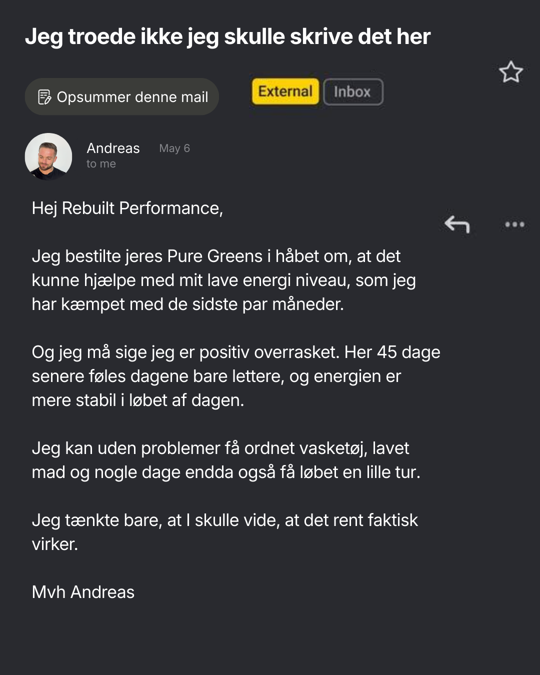Rebuilt Performance Facebook ad