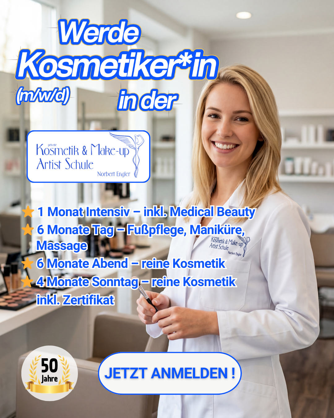Kosmetikschule Engler Frankfurt Facebook ad: Ausbildung zum professionellen Kosmetiker (m/w/d)