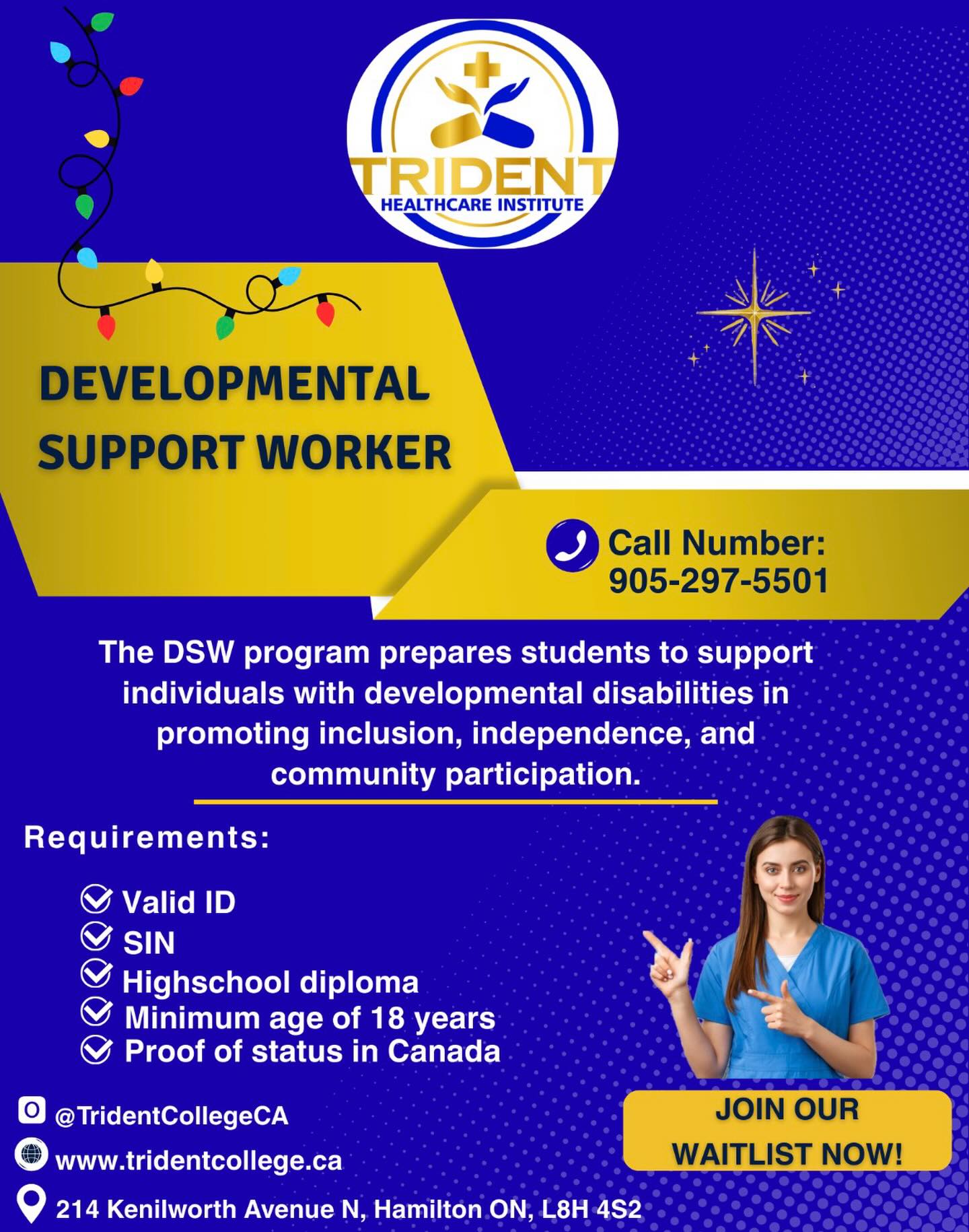 Trident Healthcare Institute - Hamilton Facebook ad: Home | Trident Healthcare Institute