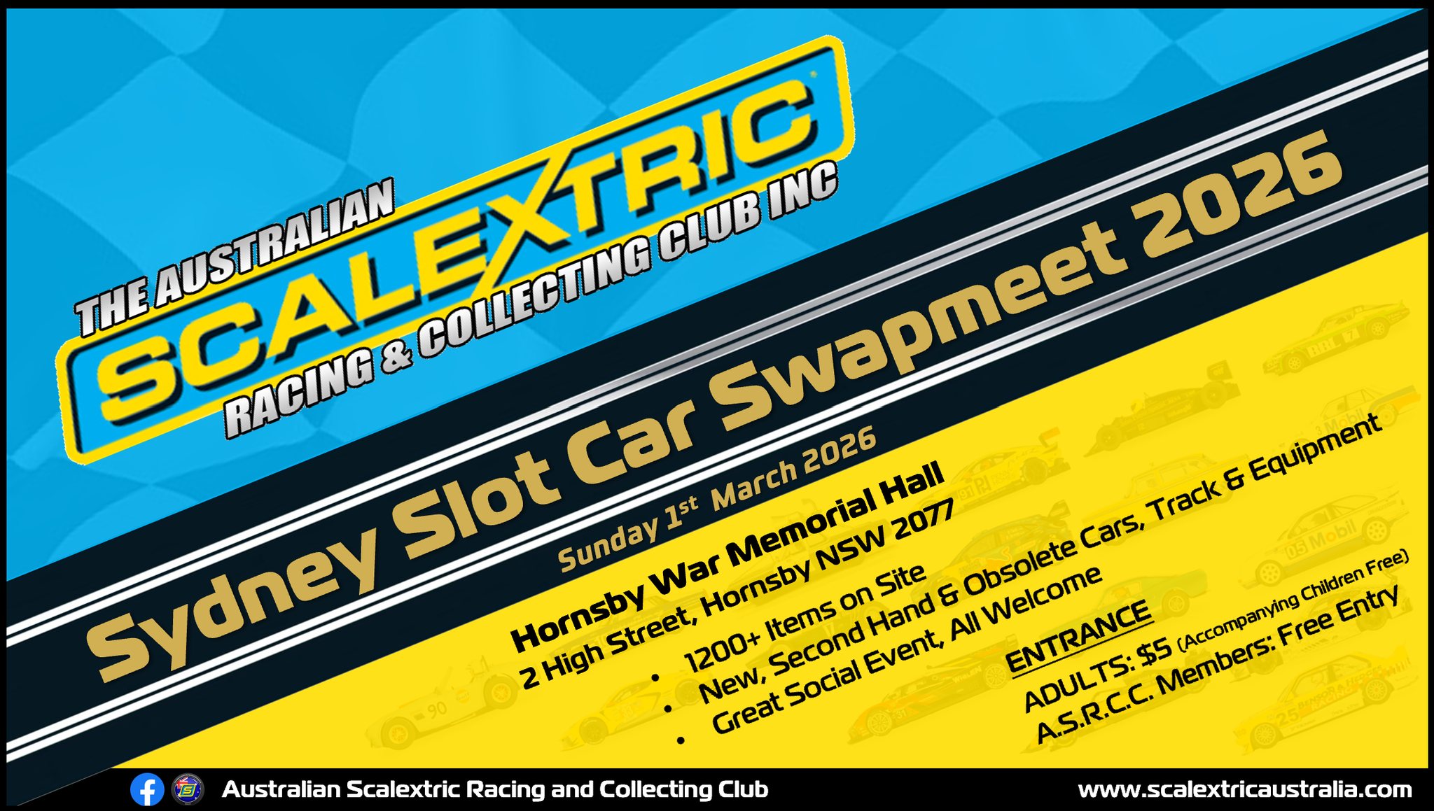 Australian Scalextric Racing and Collecting Club Facebook ad