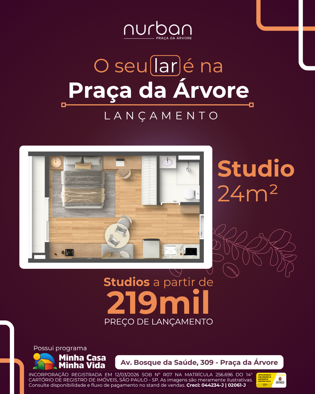 Nova SP Inc. Facebook ad: Seu novo lar com rooftop completo na Zona Sul!