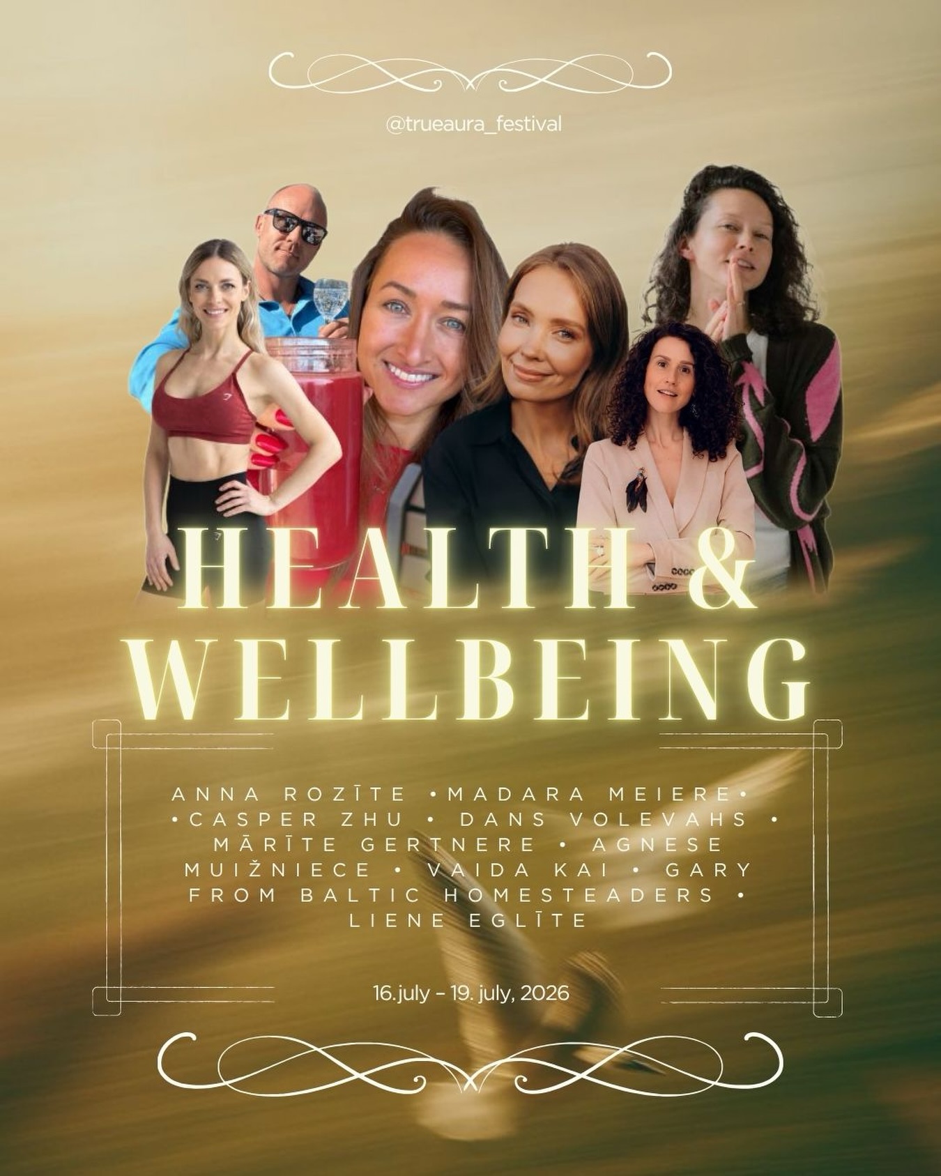 Trueaura festival Latvia Facebook ad: Health & Wellbeing telpa TRUEAURA Festival ietvaros