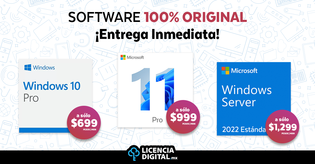 Licencia Digital México Facebook ad: Compra Windows Original
