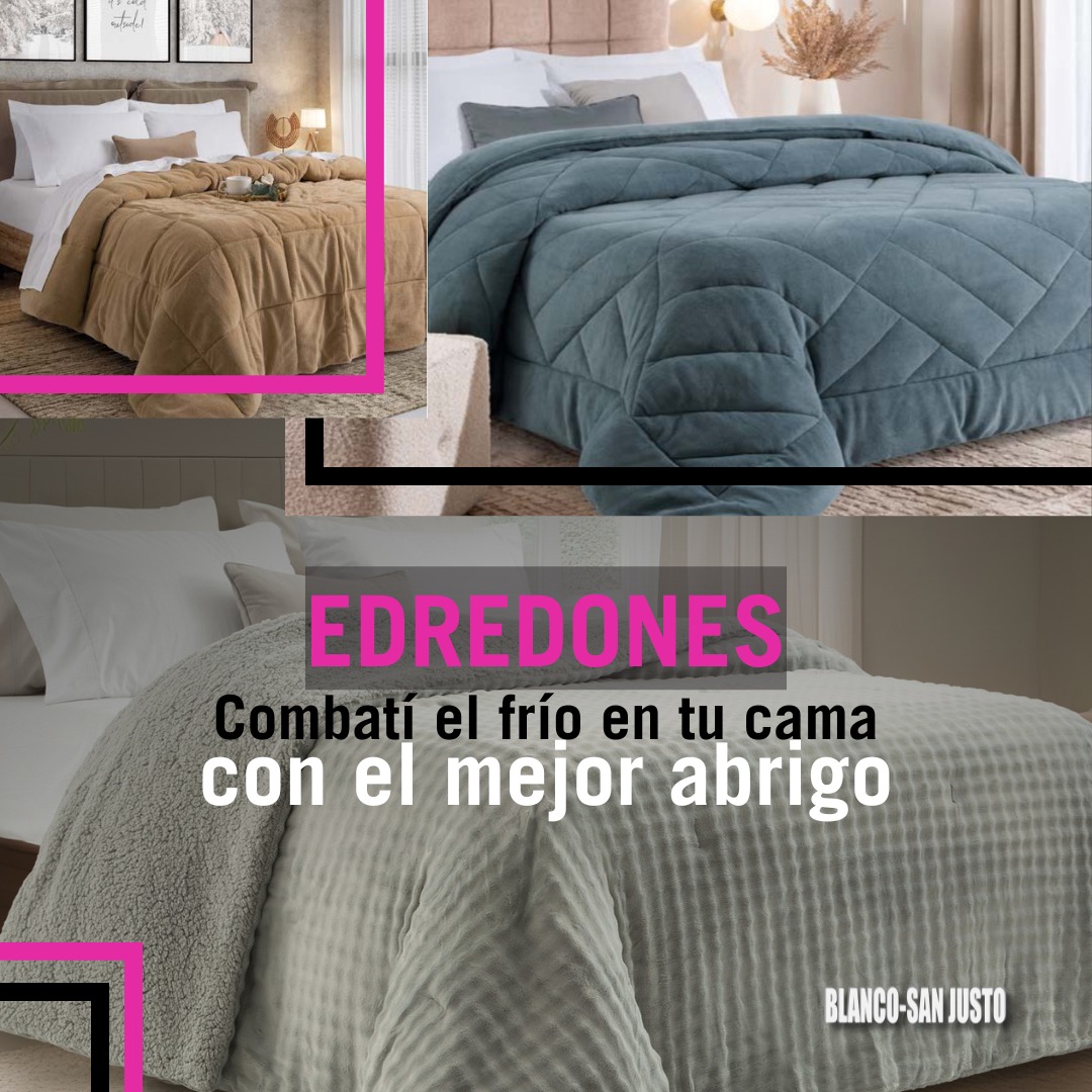 Blanco sanjusto Facebook ad: Edredones