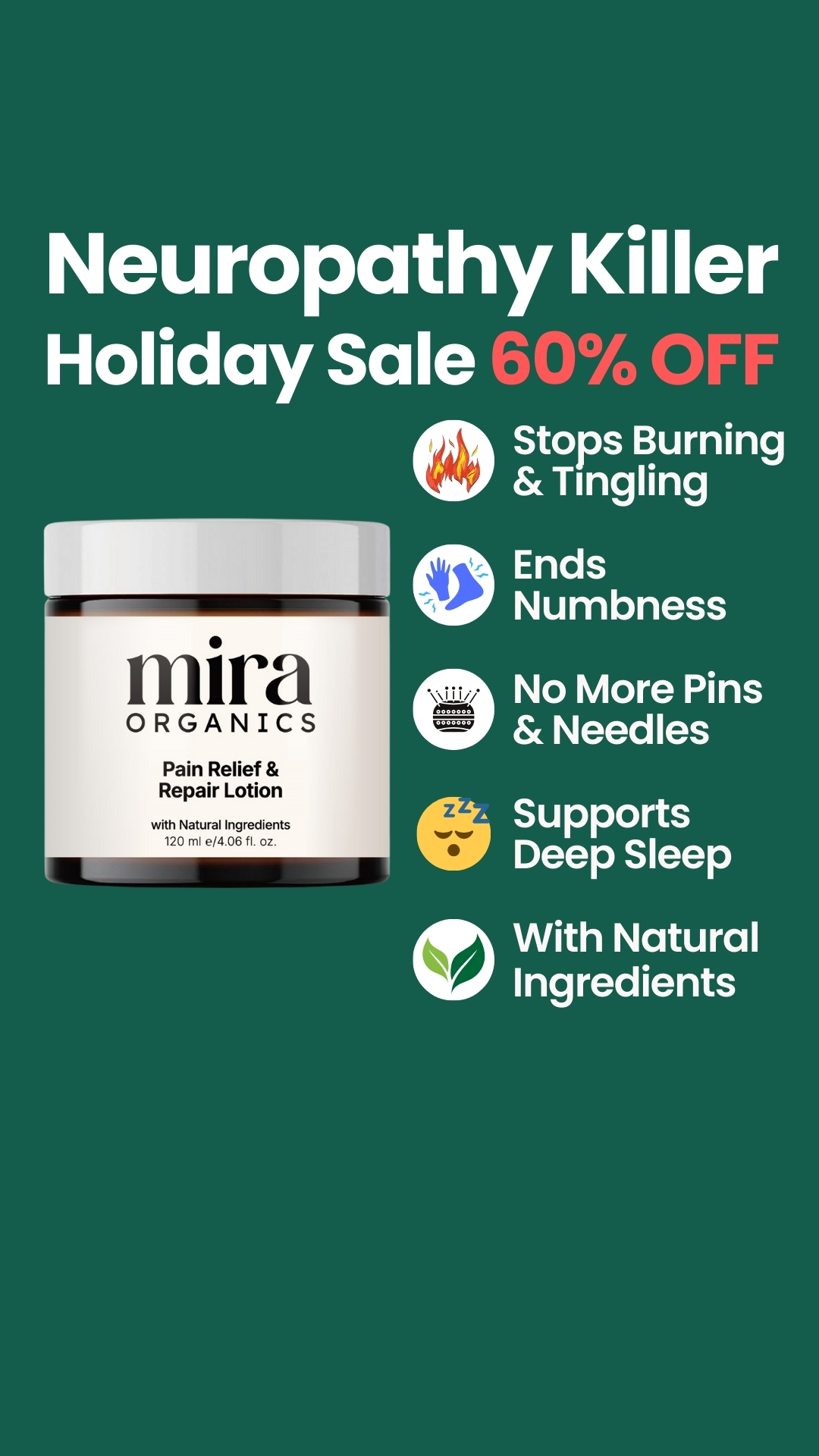 Mira Organics Facebook ad
