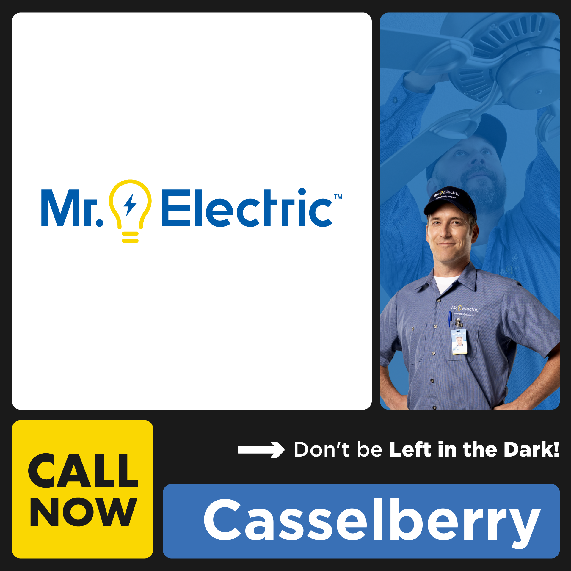 Mr Electric of Winter Park Facebook ad: Mr. Electric Does It Right