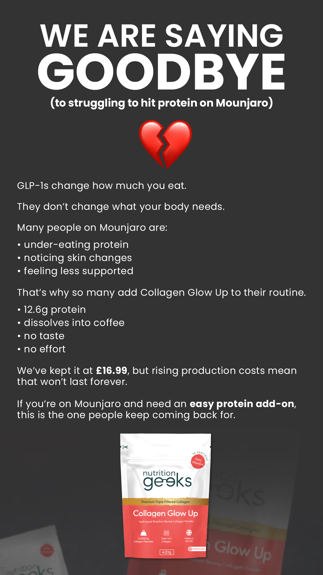 Nutrition Geeks Facebook ad