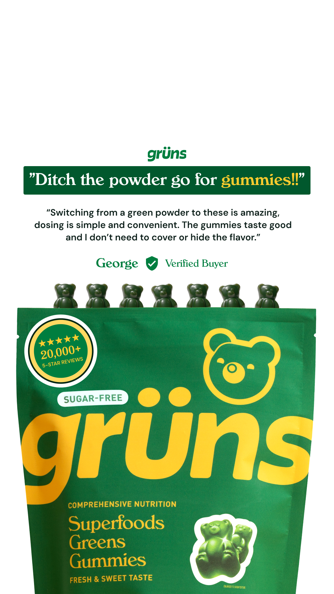Grüns Facebook ad