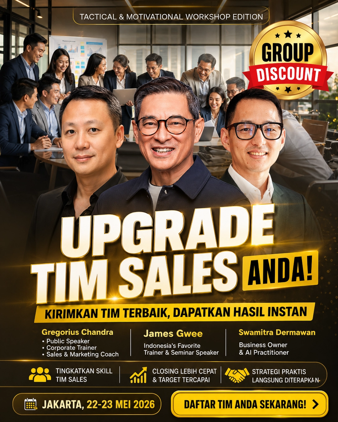 Bisnishack Bahagia Mendunia Facebook ad: Upgrade Tim Sales Anda dengan AI di Era Modern