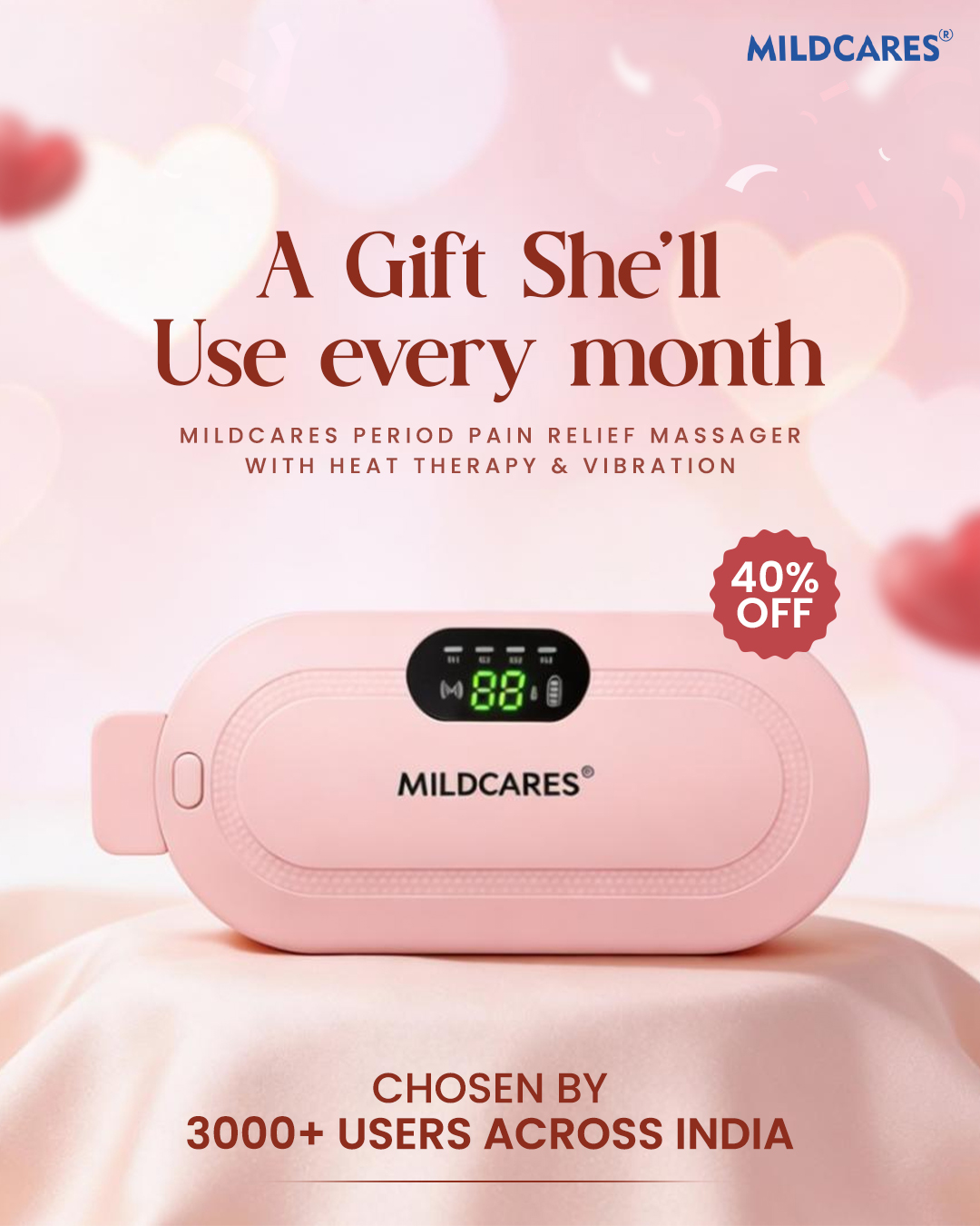 MildCares Facebook ad: 40% OFF, The Perfect Gift by MildCares