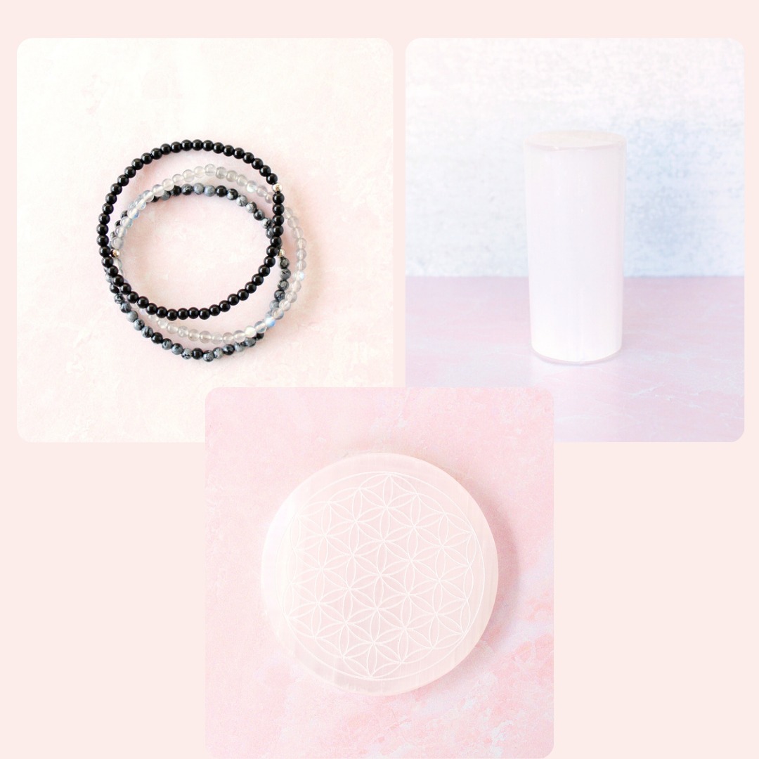 The Crystal Elephant Facebook ad: Cleanse your energy and your crystal bracelets, while…
