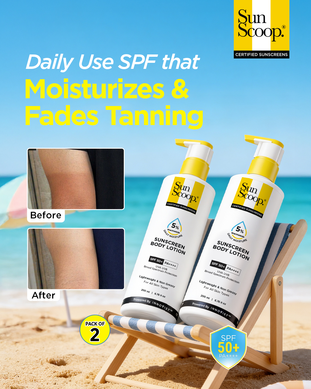 Sunscoop SPF Facebook ad
