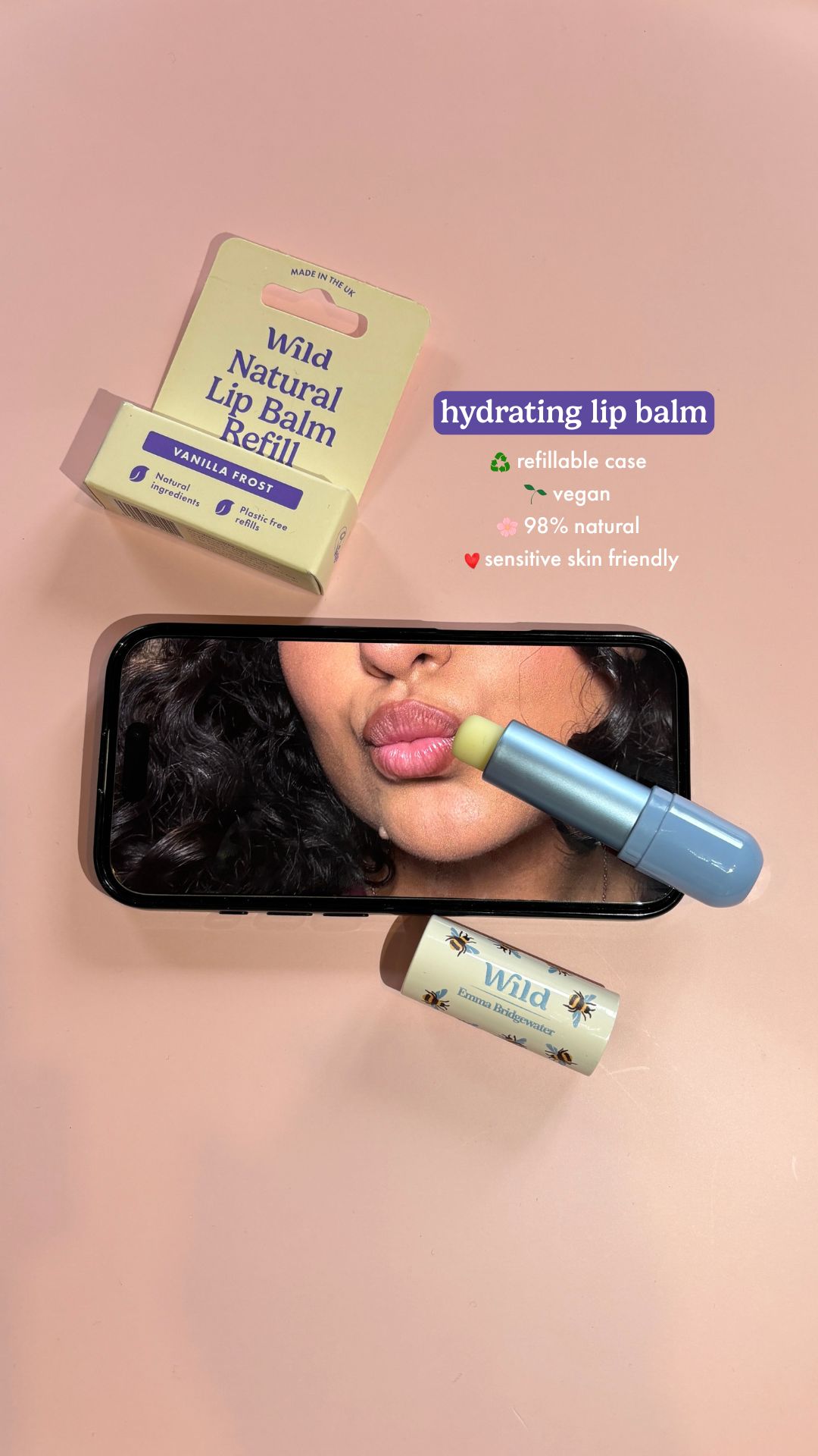 Wild Facebook ad: Say goodbye to dry with our revolutionary lip balm.