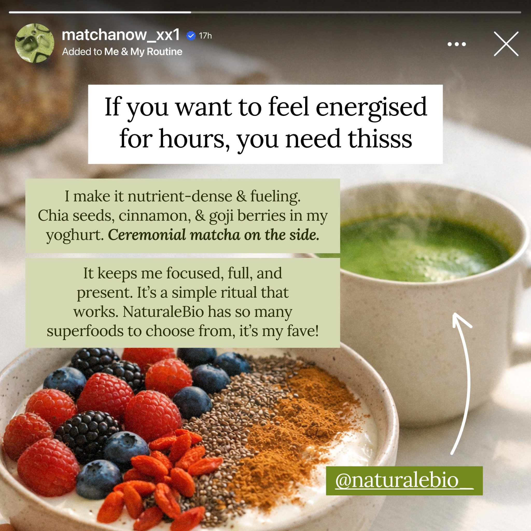 NaturaleBio UK Facebook ad