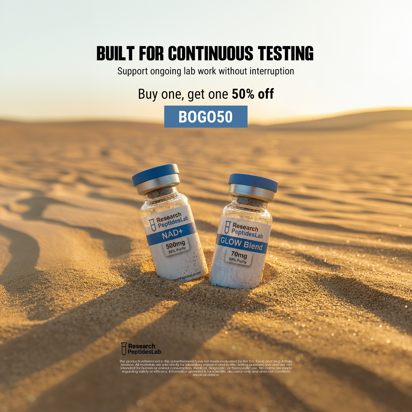 Research Peptides Lab Facebook ad