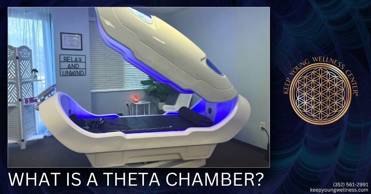 Keep Young Massage and Wellness Center Facebook ad: What Is the Theta Chamber?