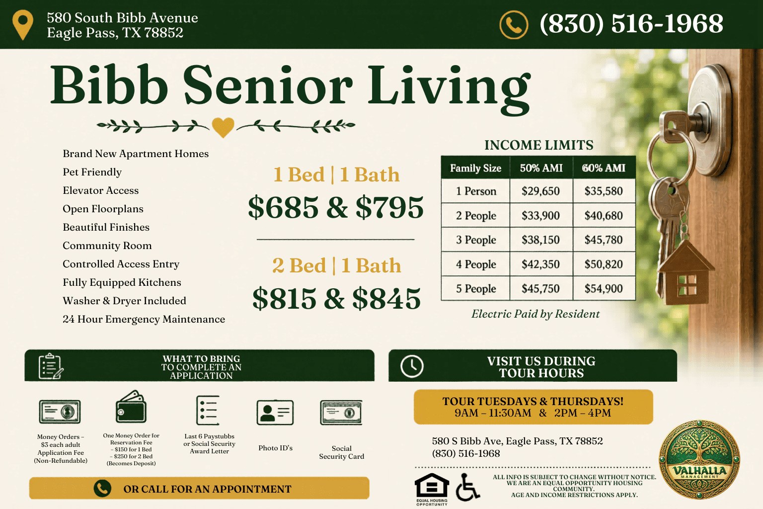 Bibb Senior Living Facebook ad: Great News from Bibb Senior Living!