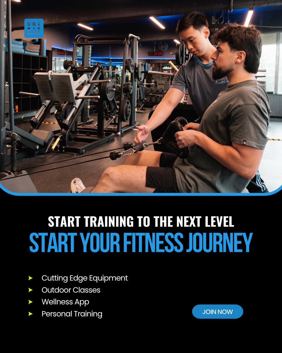 Uni Fit Gym St. Ives Facebook ad: Everything In One Place