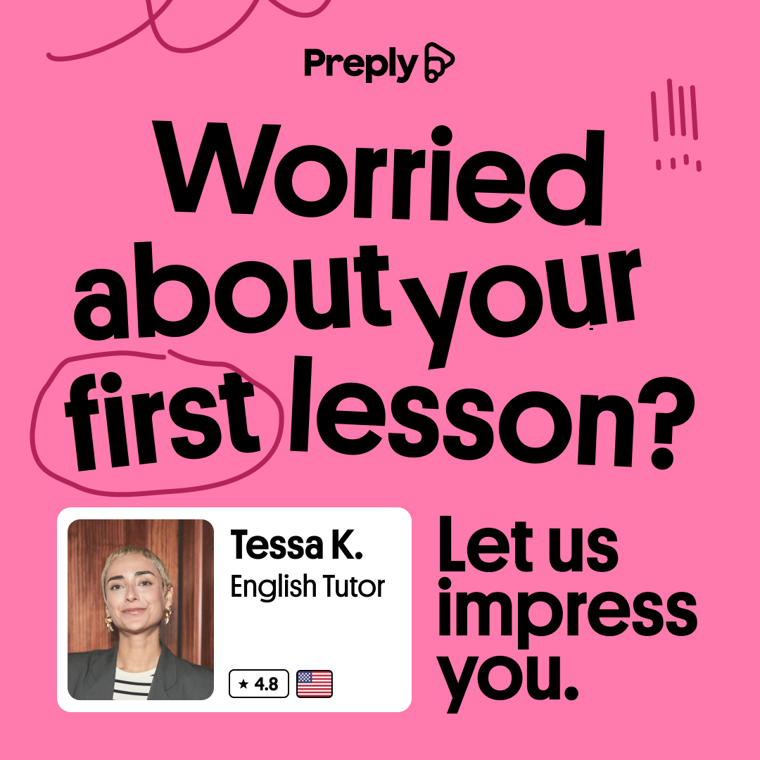Preply Facebook ad