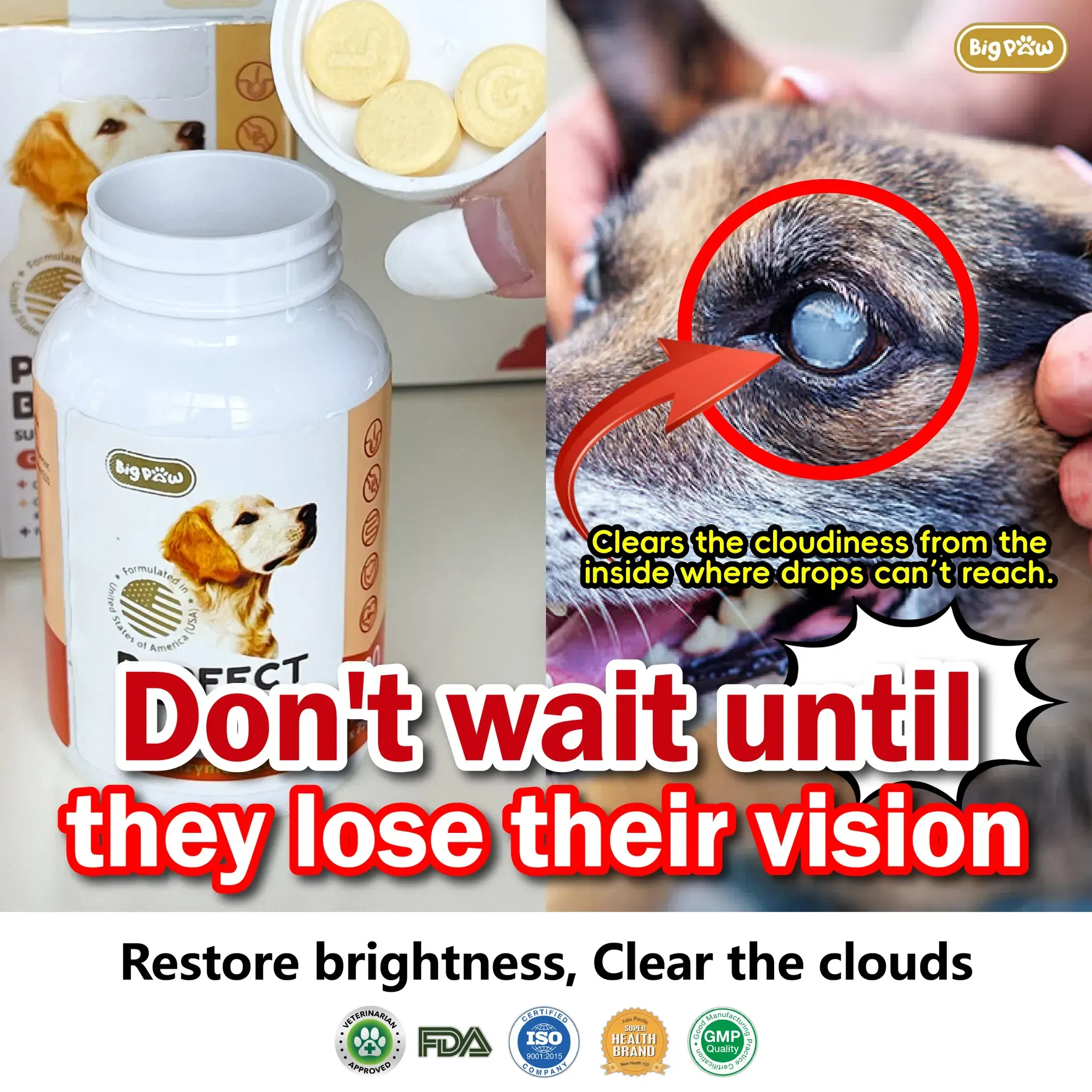 Big Paw Perfect Bites MY Facebook ad: Noticed a white layer forming over your dog's…