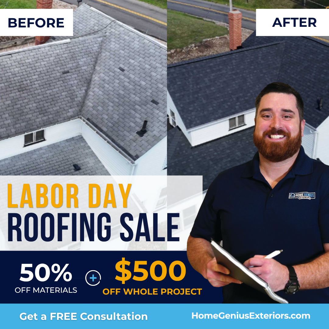 Home Genius Exteriors Facebook ad