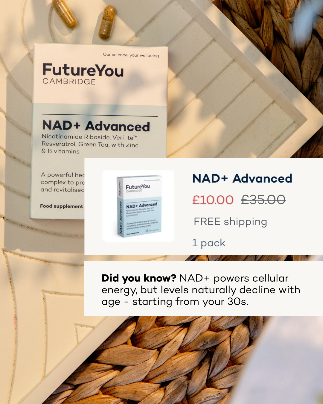 FutureYou Cambridge Facebook ad