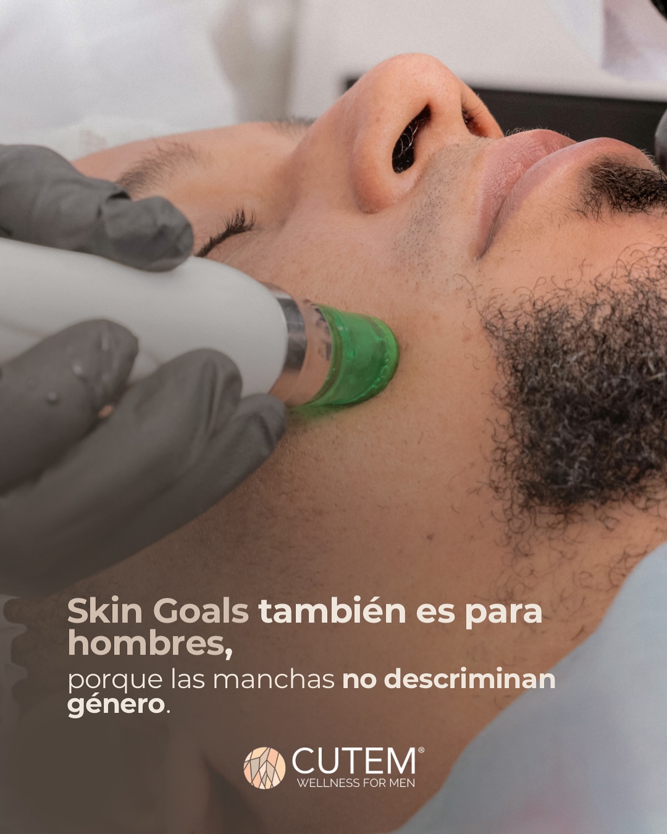 CUTEM Wellness Facebook ad: ¿Quién dijo que los faciales son solo para…