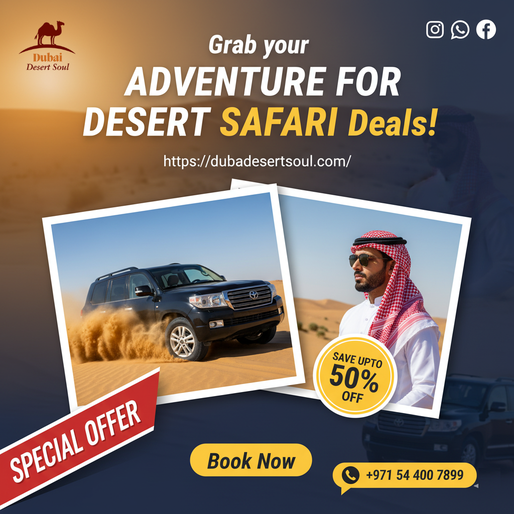 Mobeen Facebook ad: Want the best Dubai Desert Safari experience?