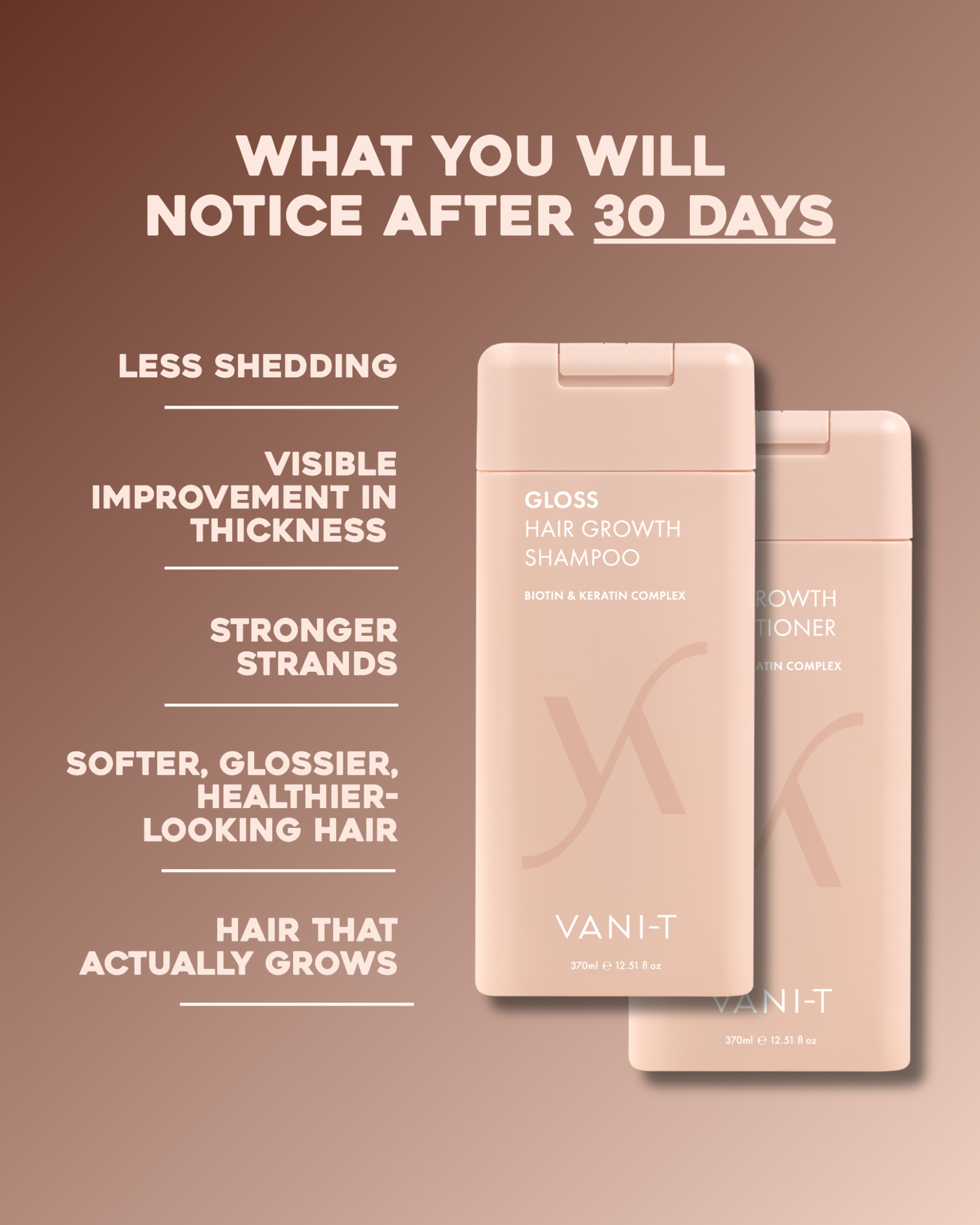 VANI-T Facebook ad: Your 2-Step Hair Growth Routine