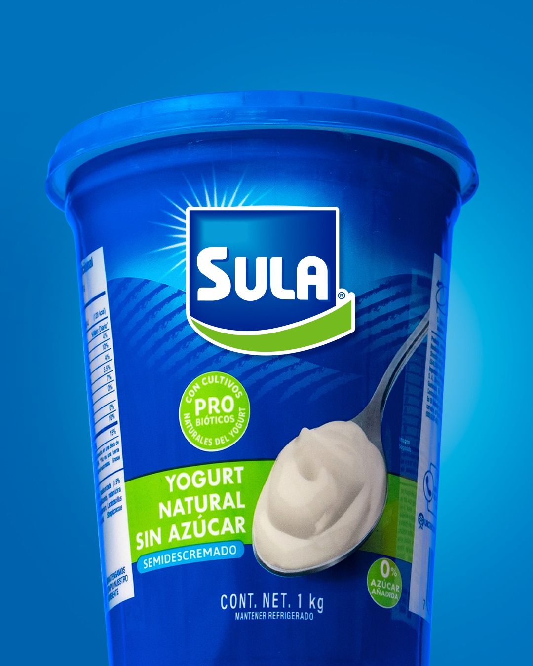 Sula Facebook ad: Prepara recetas deliciosas con Yogurt Sula 1KG Natural…