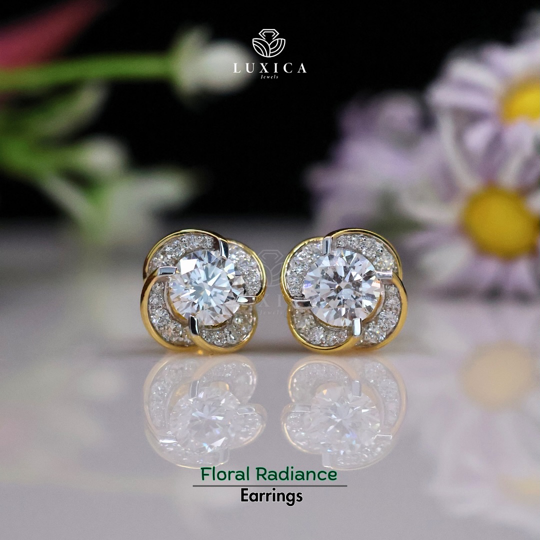 Luxica Jewels Facebook ad: The Beauty Of Blooms, The Brilliance Of Diamonds