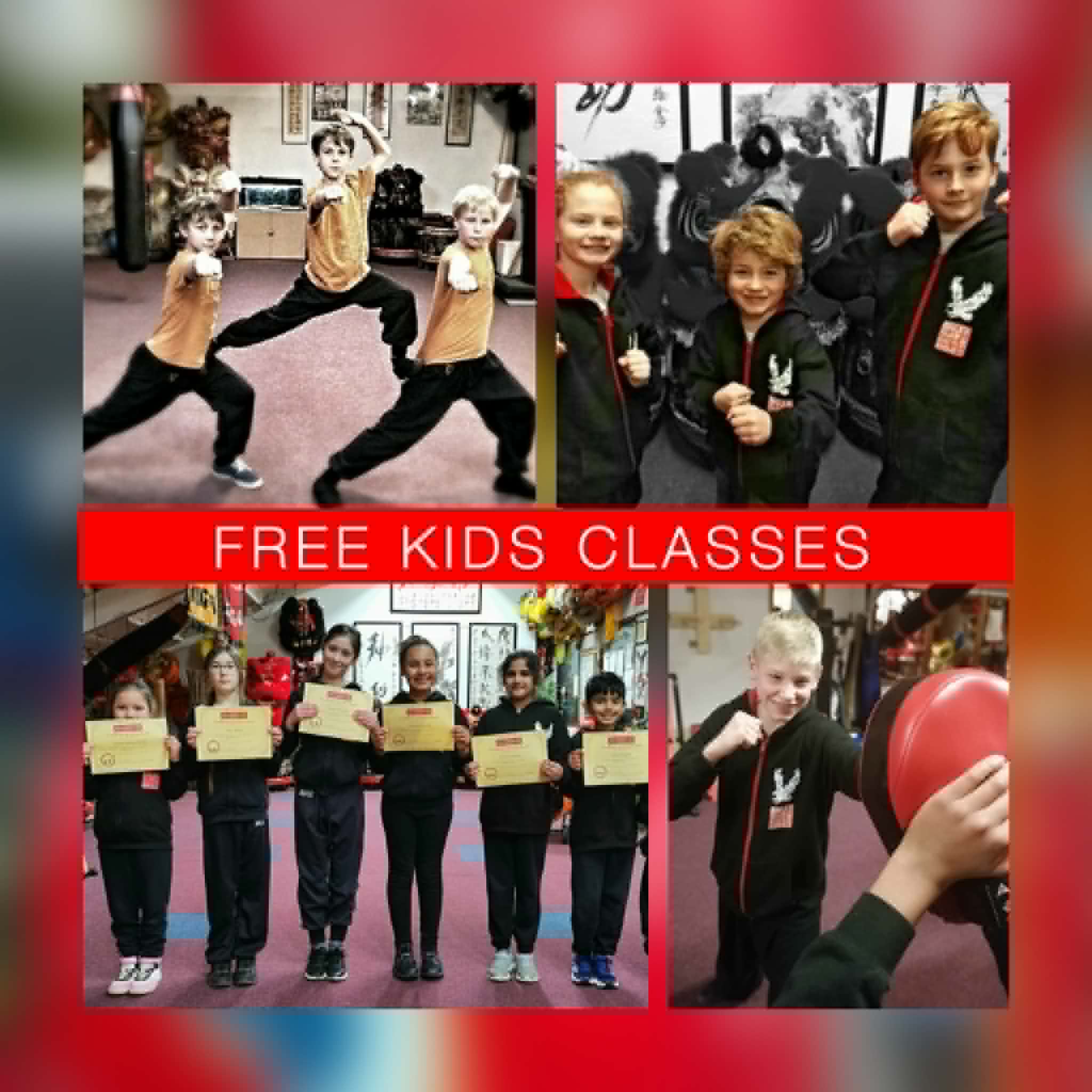 Maidenhead Kung Fu Facebook ad: Free Kung Fu Class For Your Child