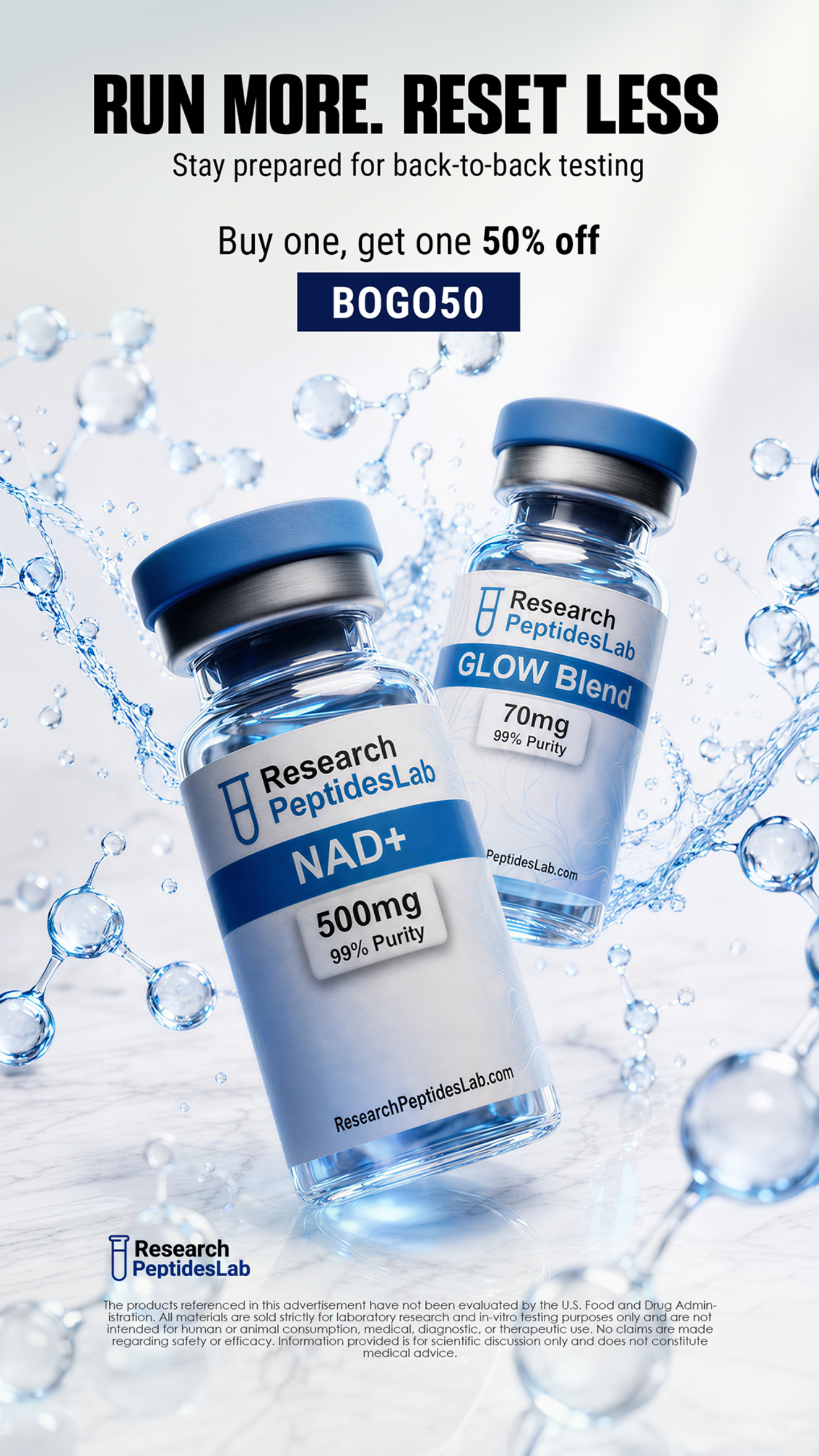 Research Peptides Lab Facebook ad