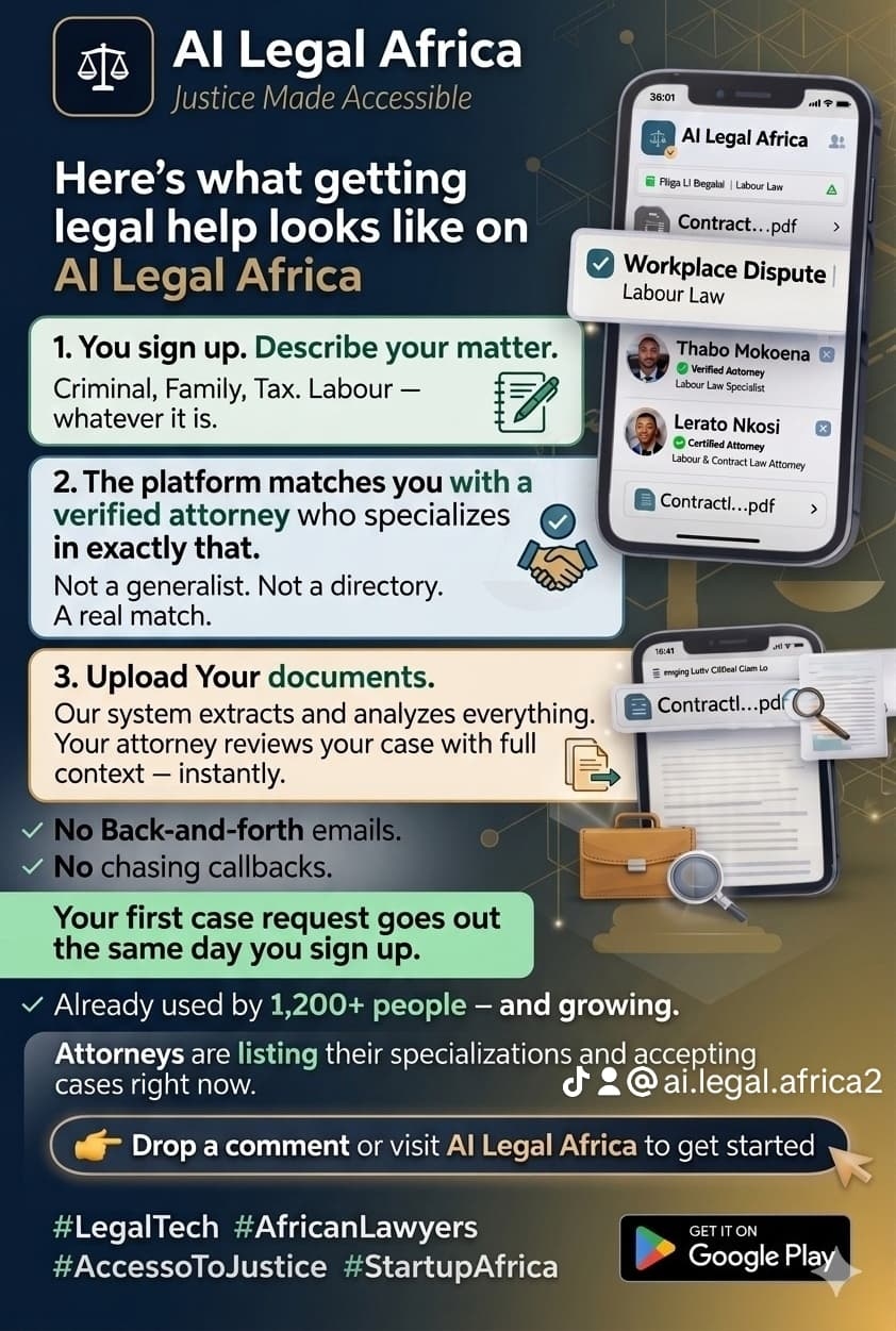 Ai Legal Africa Facebook ad from Aug 3, 2026
