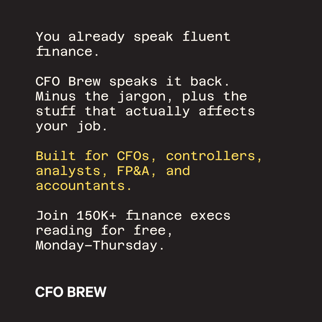 CFO Brew Facebook ad: Stay CFO-savvy: get must-read news straight to your inbox